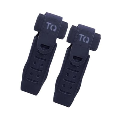 Laser Cut Molle Tourniquet Holder, TQ Holder Holster Pouch 2Pcs for Belt Nylon (BK)