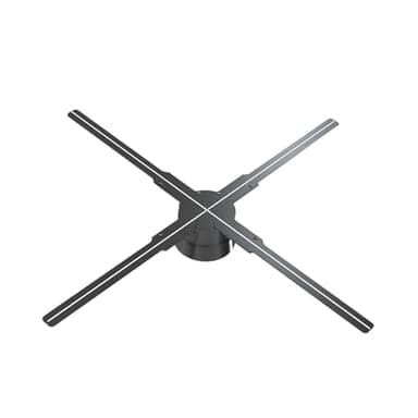 Yoldsud 3D Hologram Fan WiFi Holographic Projector Advertising Display - High Resolution - App PC Control, Bluetooth Audio - 1500 Video Library for Business Store Holiday Events (20 Inches)