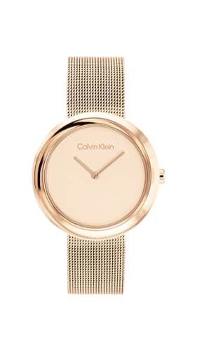 Calvin Klein Women's Twisted Bezel - 34mm 2H Quartz Watch - Stainless Steel Bracelet - Water Resistance 30 Meters - Minimalistic Style – Premium Fashion - Gift for Her