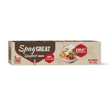 Low Carb Pasta, Keto Pasta, Great Low Carb Bread Company, Non GMO, Spaghetti Pasta 8 oz.