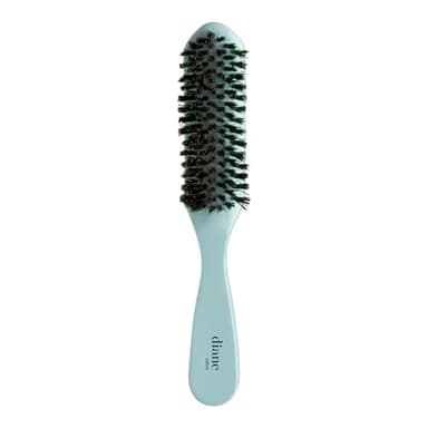 Diane Nylon Reinforced Boar Bristle Curved Smoothing Hair Brush for Frizz & Flyaways, Hairbrush For Hair Edges and Taming Baby Hairs, Glossy Finish on Ponytails, Buns and Updos, Hairbrush for Women