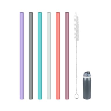 KLOWOAH Replacement Straws Compatible With Owala 40oz FreeSip Insulated Stainless Steel Water Bottle,with 1 Brush (6 Colours for 40oz)