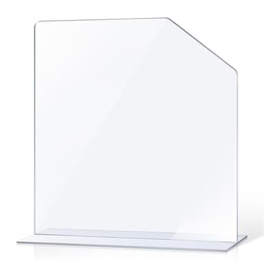 Clear Acrylic Sink Splash Guard with Suction Cup Freestanding Panel Barrier 15.35" x 4.5" x 14.01" Barrier Kitchen Guard Protective Splatter Barrier for Home Hospitals