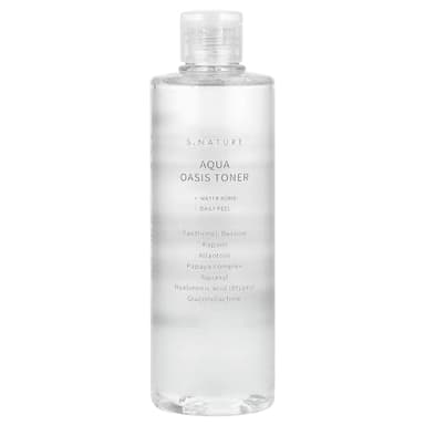 S.NATURE Aqua Oasis Toner | PHA, Soothing and Calming Skin,Hydrating, Refreshing Toner for All Skin Types, Korean Skin Care, Vegan | 300ml, 10.14 Fl Oz