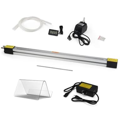 Oztwel 23.6in 60cm Acrylic PVC Plastic Bender, Acrylic Bender Heater, Plastic Sheet Bender, Manual Hot Heating Bender Tool, with 2 Heating Wires, for 1-6mm Plastic Bending 110V, 800W