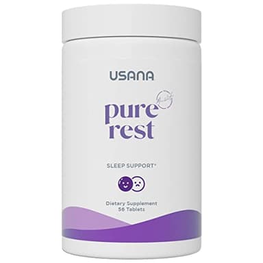 USANA Pure Rest Melatonin Supplement for Sleep Support* – Fast Acting – Sugar Free - 56 Tablets