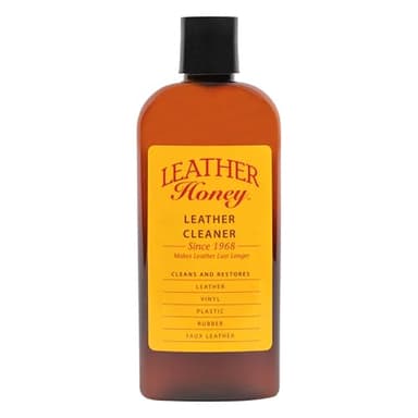 Leather Honey Leather Cleaner: Non-Toxic Leather Care Made in the USA Since 1968. Deep Cleans Leather, Faux & Vinyl - Couches, Car Seats, Purses, Tack, Shoes & Bags. Safe Any Colors & White Leather