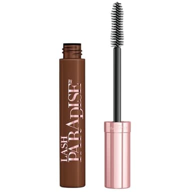 L'Oreal Paris Makeup Voluminous Lash Paradise Mascara, Voluptuous Volume, Intense Length, Feathery Soft Full Lashes, No Flaking, Smudging or Clumping, Latte Brown, 0.28 Fl Oz