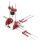 SYWAN Multi Angle Drill Guide, Portable Drill Guide Self-Centering for 1/16" - 1/2" Power Drills 0° To 60° Angle Drill Guide with Drill Chuck & Key, Self-Centering Base Woodworking Furniture
