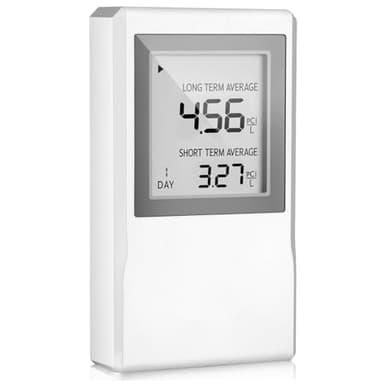 Radon Detector for Home, Allows Short and Long Term Monitoring of Radon Levels in The Air, Dual use for Hanging and Tabletop Placement, US Version-Pci/L,Radon Detector,Home Radon (White)