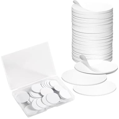 Origin-Joy 20 PCS NFC Tags, NTAG215 Blank Waterproof 25mm Round Coin NFT Chips with Adhesive, Programmable & Rewritable, Compatible with Amiibo, TagMo, iOS & Android Devices (White)