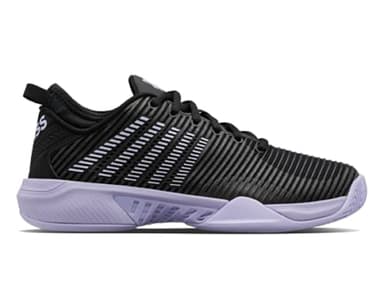 K-Swiss Women's Hypercourt Supreme Tennis Shoe, Black/Purple Heather, 5.5 M