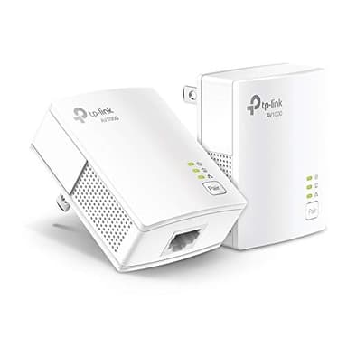 TP-Link AV1000 Powerline Ethernet Adapter KIT - Gigabit Port, Plug Pair &Play, Ethernet Over Power, Nano Size, Power Saving Mode, Network Adapter, Free Expert Help (TL-PA7017 KIT)