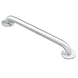 Moen Stainless Steel Wall Mounted 24-Inch Bathroom Grab Bar for Shower, Heavy Duty Hand Handle for Elderly or Handicapped with Concealed Screws, 8724