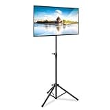 Pyle Premium LCD Flat Panel TV Tripod Stand, Portable & Foldable TV Mount for LCD/LED Flat Screen TVs up to 32", Adjustable Height, 88.8 lbs Capacity, VESA 100x200/200x200 - (PTVSTNDPT3215)