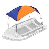 Boat Canopy, Sailboat Sun Shelter Awning Cover Fishing Camping Tent Sun Shade Top for Outdoor Inflatable Boat Raft Kayak Boat(68351 Awning (4 People))