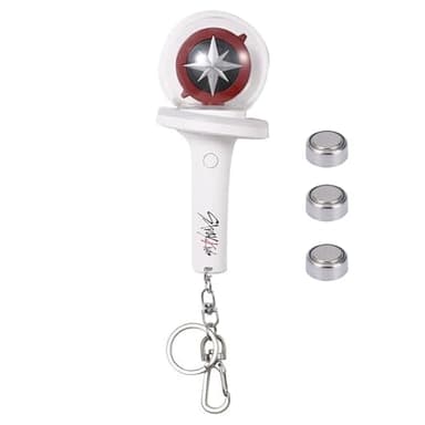 Pitsilat Kpop Stray Kids Light Stick Ver 2 Keychain Concert Fan Gift SKZ Goods Light Stick Color and Speed ​​Adjustable Includes 15 Modes