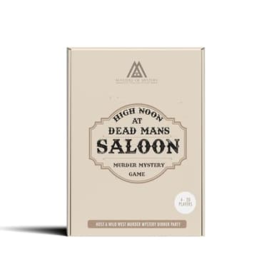 Masters of Mystery Wild West Murder Mystery Dinner Party Game – Western Cowboy Whodunnit Party Game for Adults – 4–20 Players