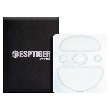 ESPTIGER Gaming Mouse Skates ICE - V2 Skates for Lamzu INCA Mouse Feet 2.5D Edge Treatment Smooth PTFE Material 3M Adhesive - White