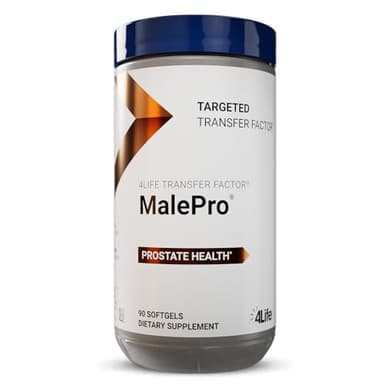 4Life Transfer Factor MalePro - Supports Healthy Prostate, and Urinary Tract Health with Saw Palmetto, Lycopene, Selenium, and Kudzu - 90 Softgels