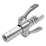 COMVIEE Grease Gun Coupler, Double Handle Quick Lock Release Grease Tips Ends Couplers, Rated 10,000 PSI, Compatible with All Grease Guns 1/8" NPT Fittings, 1-PC