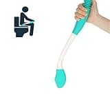 VBQFDPH Long Handle Bottom Wiper, Toilet Aids Tool, Extends Reach Over 15 Inches, Grips Toilet Paper or Wipes