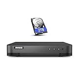 ANNKE 16CH 1080P Lite Hybrid 5-in-1(TVI/AHD/CVI/CVBS/IPC) CCTV DVR, Motion Detection, H.265+ Security 16 Channel Surveillance Digital Video Recorder with 2TB Hard Drive, Easy Remote Access
