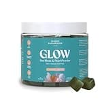 Akasha Superfoods Sea Moss Glow Gummies, Hair, Skin & Nails Vitamins with Seamoss, Pearl Powder, Vitamin E, Aloe Vera, Liposomal Vitamin C, and Irish Sea Moss, Gummies for Women & Men, 60 Count