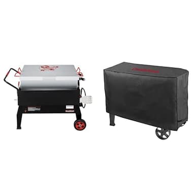 Creole Feast 150 QT CFB2001 Crawfish Boiler Bundle with CR2001 58 Inch Premium Grill Cover