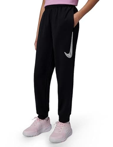 Nike Kid's Multi Knit Pant, Black/White, X-Large