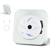 Yintiny Light Green Audio CD Player with Speakers for Home Decor (CD909)