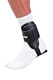 MUELLER Sports Medicine Lite Ankle Brace, Ankle Pain Relief Support for Men and Women, Ideal for Sprains, Strains, Arthritis, Black, One Size