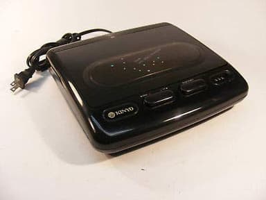 KINYO 2-Way VHS Rewinder, Black, 4 Hour Recording Capacity, LED Indicators, 3 Digit Tape Counter