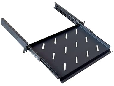 1U Rack Mount Vented Sliding Shelf for 19" Server Cabinets - 1 Piece