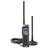 Cobra HHRT50 Road Trip CB Radio - 2-Way Handheld Emergency Radio with Access to Full 40 Channels & NOAA Alerts, Rooftop Magnet Mount Antenna and Omni-Directional Microphone, Black, 6.3" x 2" x 1.75"