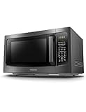 TOSHIBA ML-EM45P(BS) Countertop Microwave Oven with Smart Sensor and Position Memory Turntable, Function, 1.6 Cu.ft 13.6" Removable Black Stainless Steel, 1200W