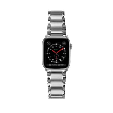 CASETiFY Link Bracelet Watch Band [Premium Stainless Steel] Compatible with Apple Watch Series 1-9, SE - 38mm/40mm/41mm - Silver