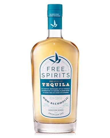 Free Spirits - Non-Alcoholic Tequila Alternative - Award-Winning - The Spirit of Tequila - Low Calorie, Low Sugar, Vegan, Gluten-Free, Mood Lifting Vitamins -750ml