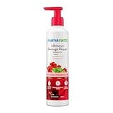 MAMAEARTH Hibiscus Shampoo with Curry Leaves | for Strong & Nourished Hair | Gently Cleanses & Repairs Damaged Hair | Color-Safe & Sulfate-Free | 8.45 Fl Oz/250 ml