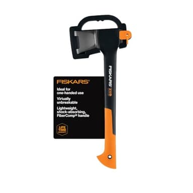 Fiskars X11 Splitting Axe Hatchet, 17" Tree Branch Cutter and Wood Axe for Small Logs with Shock-Absorbing Handle