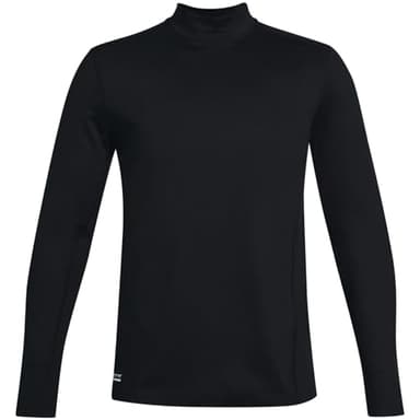 Under Armour Men's Tac Mock ColdGear Infrared Base T-Shirt, Black (001)/Black, X-Large