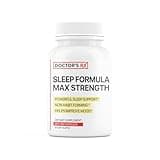 Sleep Formula Max Strength | Fully Dosed Sleep Aid for Adults | Mood, Sleep, Restfulness Support | 18 Science Backed Ingredients | Melatonin, Magnesium, GABA, Ashwagandha & More - 60 Caps