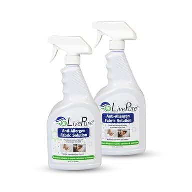 LivePure Anti-Allergen 32 OZ Fabric Spray for Household Surfaces, 2 Pack