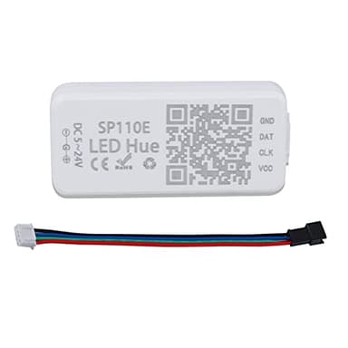 Ws2811 Controller, SP110e Addressable LED Bluetooth Ws2812b Controller 5V-24V, iOS/Android App Wireless Remote Control, Pixel Light Controller for WS2812 SK6812 SK6812RGBW Lights, Indoor Use