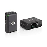 DJI Mic (1 TX + 1 RX), Wireless Lavalier Microphone, 250m (820 ft.) Range, Compact and Ultra-Light, 14-Hour Recording, Wireless Microphones for PC, iPhone, Android, Cameras, Vlogs, Live Stream