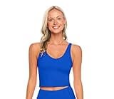 Natural Uniforms Women’s Longline Wirefree Sports Bra Medium Support Padded (XX-Large, True Royal Blue)