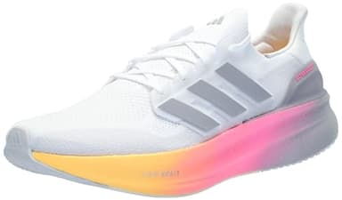 Adidas Men's Ultraboost 5, White/Glory Grey/Lucid Pink, 10.5