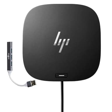 HP USB-C Essential Dock G5 (1 SuperSpeed USB Type-C; 2 USB Type-A;1 Audio Jack; 2 DisplayPort 1.4; 1 HDMI 2.0; 1 RJ-45; 2 SuperSpeed USB Type-A (Charging)) Bundle Dockztorm Dock 78L94AA#ABA-0-R Black