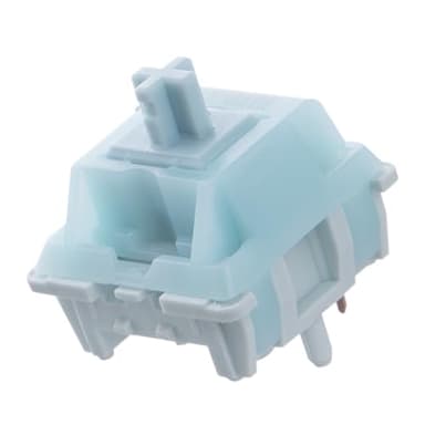 EPOMAKER Creamy Jade 45gf Gaming Keyboard Switches, 100 PCS Linear Switch, 5-Pin Pre-Lubed Switch, with PC/PA66 Case, POK Stem, Compatible with MX Keycaps for Mechanical Keyboard