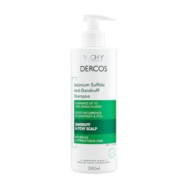 Vichy Dercos Dandruff Shampoo, Antifungal Itchy Scalp Treatment for Men & Women, Clinical Strength Selenium Sulfide, Formulated with Niacinamide & Salicylic Acid, Dermatologist Recommended, 13.8 fl oz